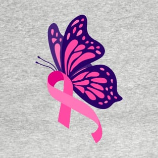 Breast Cancer Butterfly T-Shirt